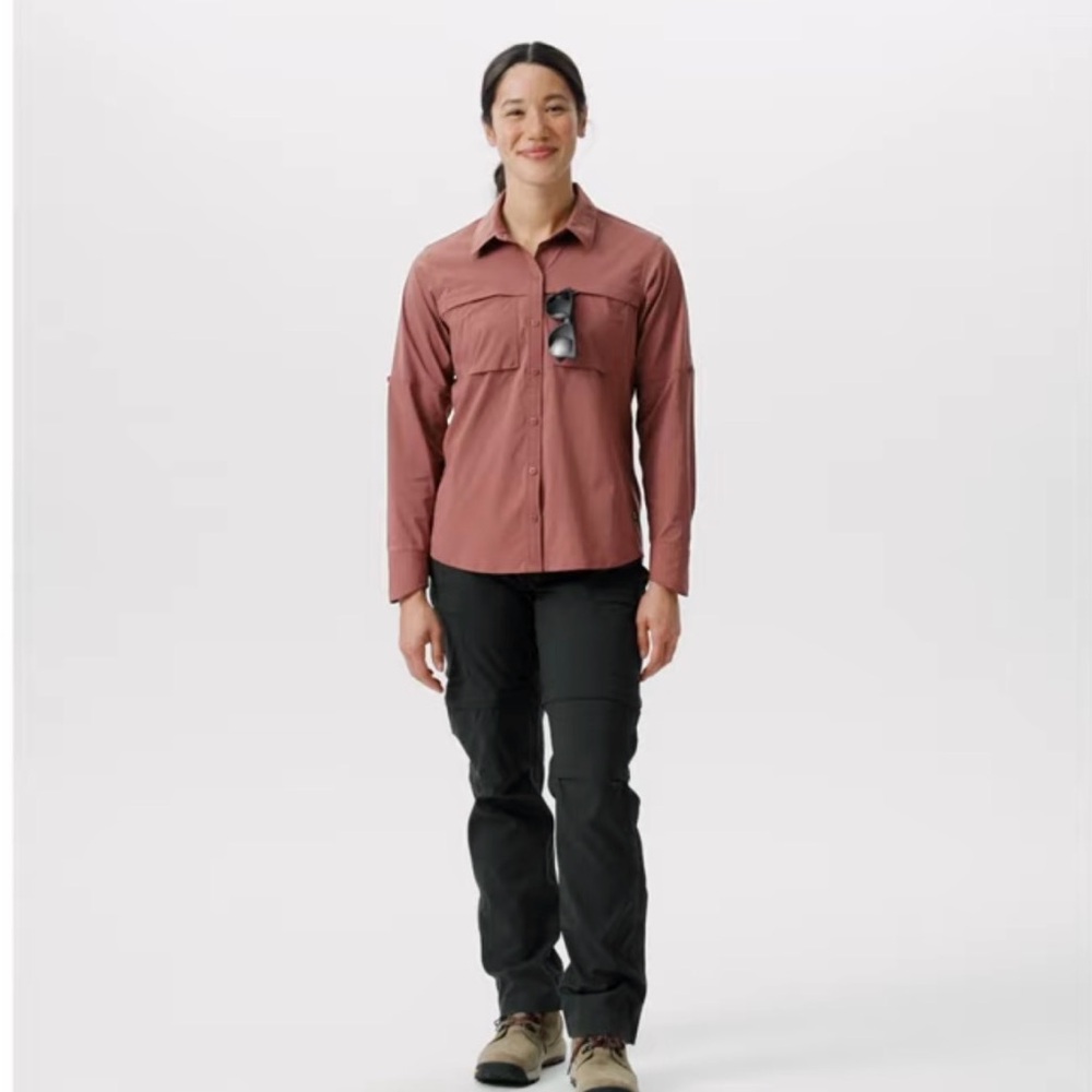 REI Long Sleeve Sahara Button Down - Dusty Rose